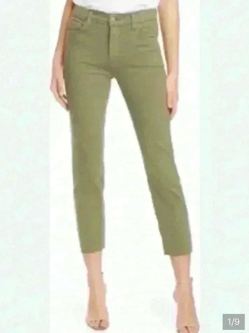 L'AGENCE Sada Ankle Slim Jeans Green